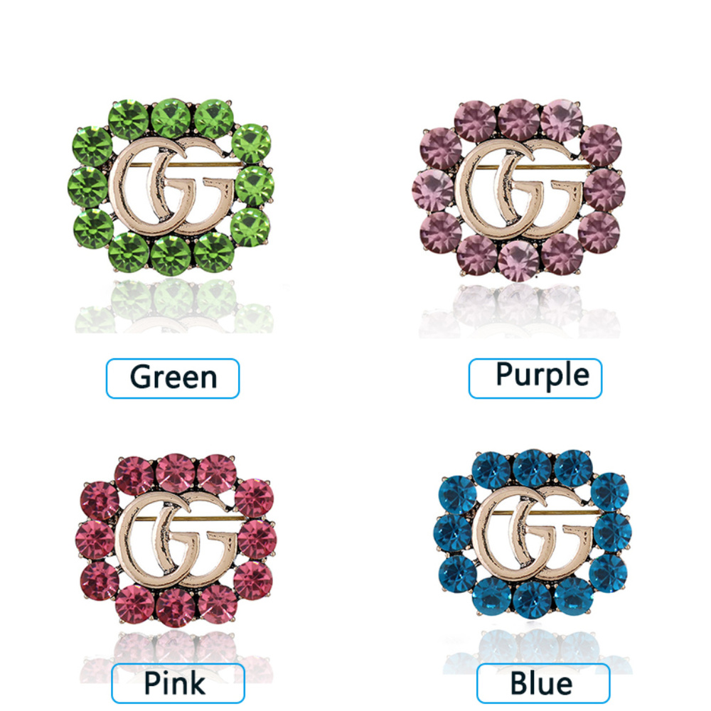 Fashion brooches Double G
